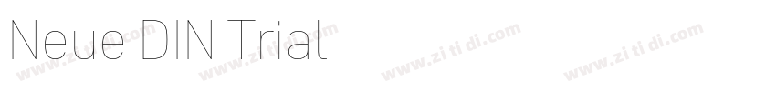 Neue DIN Trial字体转换